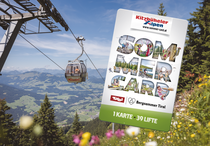 Gutschein Kitzbüheler Alpen Sommercard Tagesticket SkiWelt Mitglied Sommer - Motiv Hohe Salve
